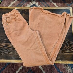 Shyanne Women's Flare Orange Jeans